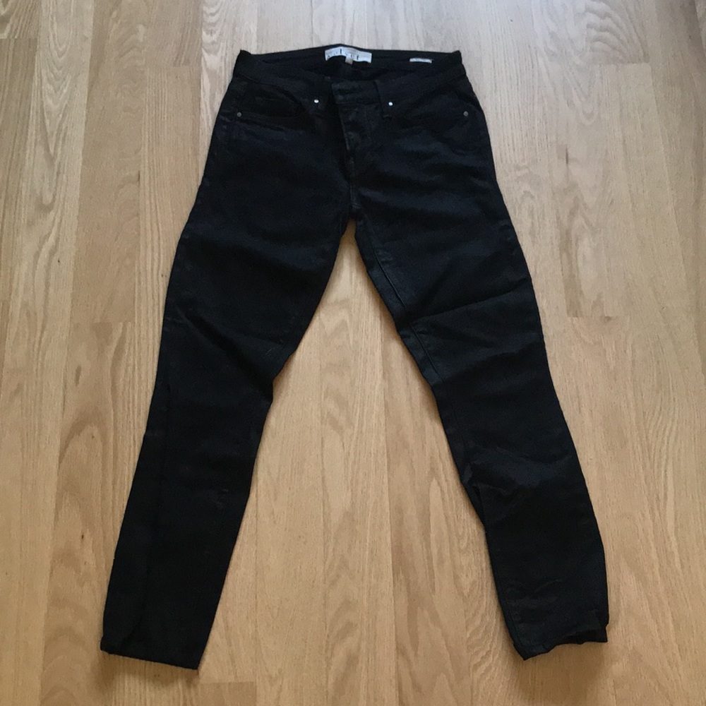 Velvet black pants size 0